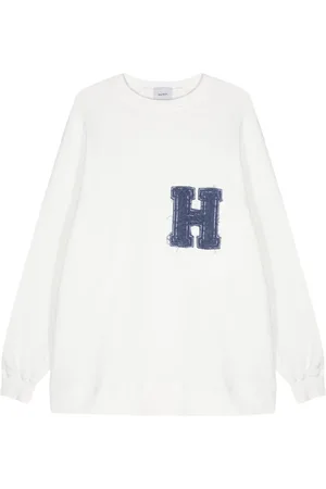 Halfboy Logo-appliqué cotton long sweatshirt