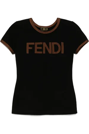 Fendi 1990-2000s Short Sleeve T-shirt Top