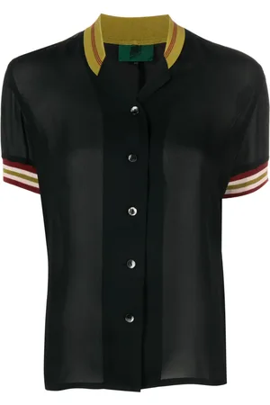 Jean Paul Gaultier 1990s semi-sheer short-sleeve shirt