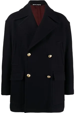 Palm Angels Palm tree-embroidered coat