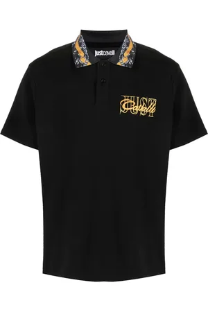 Roberto Cavalli Logo-print cotton polo shirt