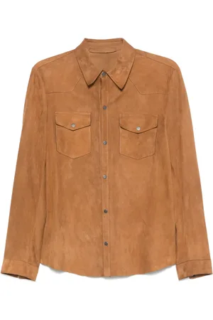SALVATORE SANTORO Suede shirt