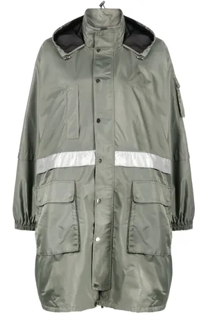 Rokh Multi-pocket hooded parka coat