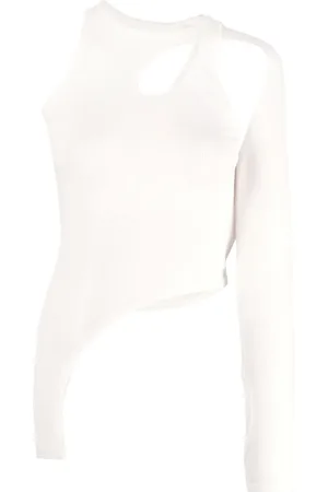 DION LEE Cut-out translucent top