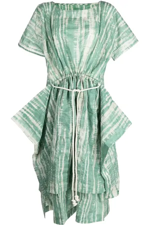 TOOGOOD The Swimmer abstract-pattern cotton dress