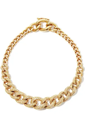 Shay 18kt yellow Diamond Gradual Pave Link bracelet