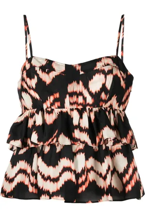 ULLA JOHNSON Amrita taffeta silk top