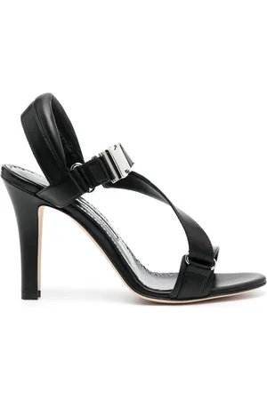 Manolo Blahnik Puxan 95mm leather sandals