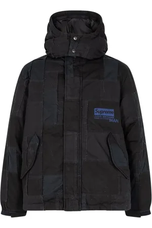 Supreme X Junya Watanabe "Comme Des Garcons" patchwork puffy jacket