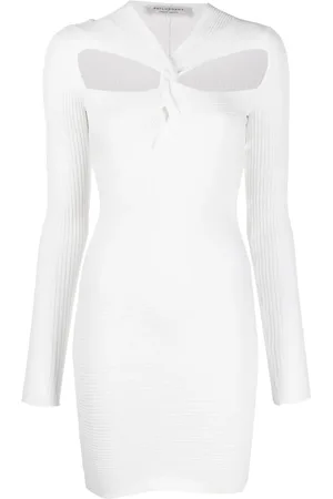 Serafini Cut-out detail ribbed mini dress