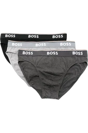 HUGO BOSS Stripe-trim briefs (pack of 3)