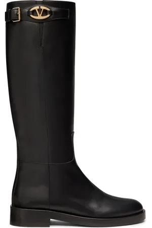 VALENTINO GARAVANI VLogo leather knee boots