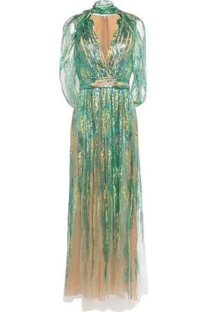 Elie saab Sequin-embellished tulle gown
