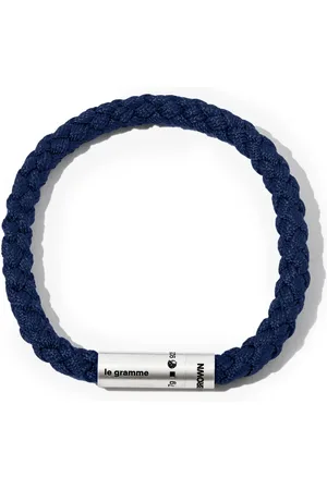Le Gramme X Orlebar Brown engraved-logo bracelet