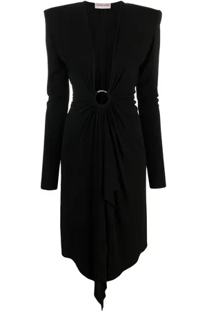 ALEXANDRE VAUTHIER V-neck gathered midi dress