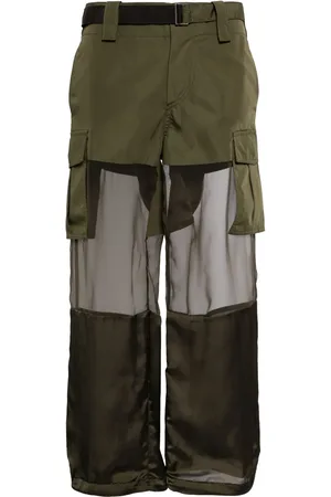 SACAI Sheer-panel cargo trousers