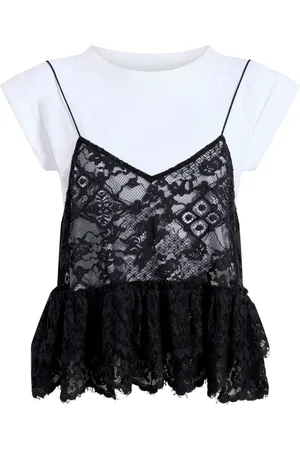 Cinq A Sept Samantha lace T-shirt