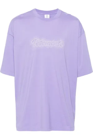 Vetements Stud-embellished cotton T-shirt
