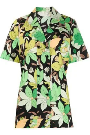Fendi Floral Print Short Sleeve Shirt