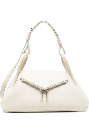 Amina Muaddi Gemini leather shoulder bag