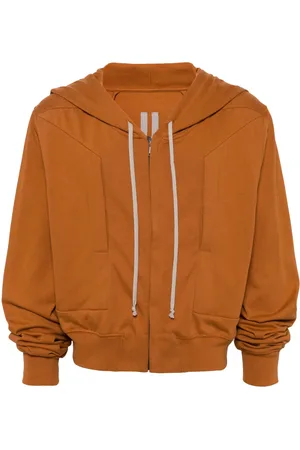 Rick Owens Drawstring hooded cotton jacket