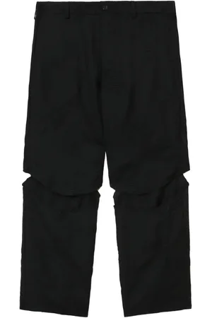Comme des Garçons Cut-out cropped wool trousers