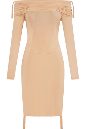 DION LEE Off-shoulder gathered minidress