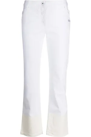 OFF-WHITE Contrast hem mid-rise jeans