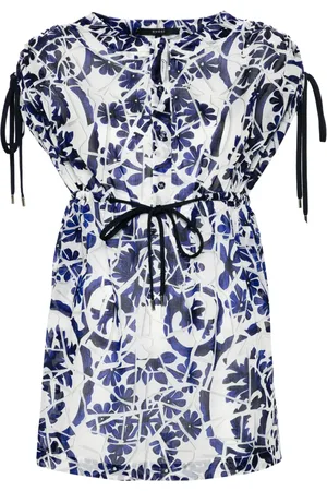 Gucci Floral-print semi-sheer mini dress