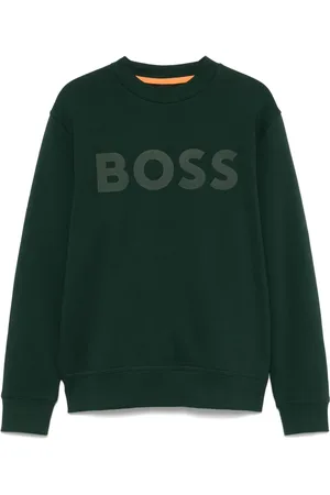 HUGO BOSS Rubber-logo cotton sweatshirt