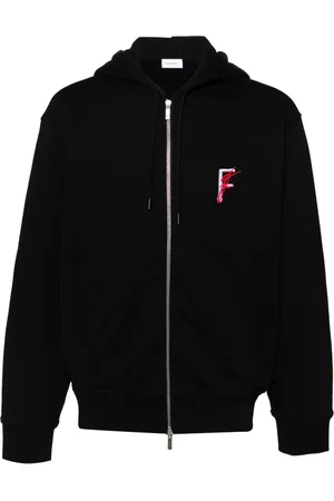 Salvatore Ferragamo Logo-embroidered cotton hoodie