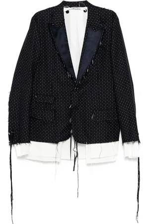 midorikawa Raw edge blazer