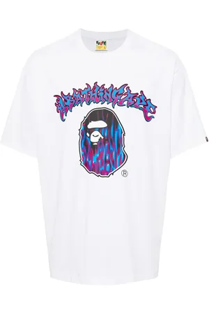 A Bathing Ape Mad Flame Ape Head-print T-shirt