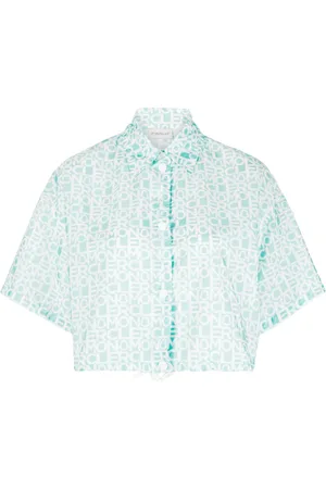 Moncler Logo-print cropped shirt