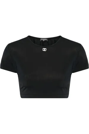 CHANEL 1990-2000’s Cropped T-shirt