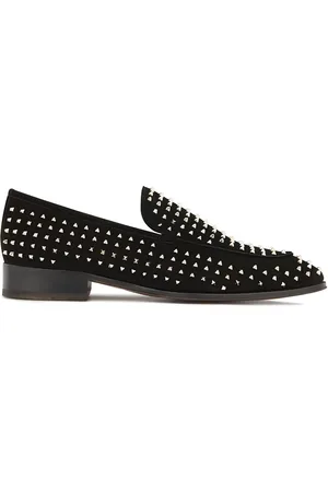 Giuseppe Zanotti Micro-stud embellished loafers