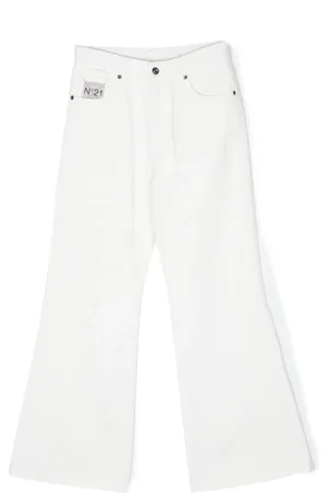 Nº21 Logo-patch denim pants