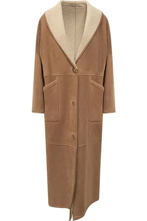 SALVATORE SANTORO Shearling leather coat