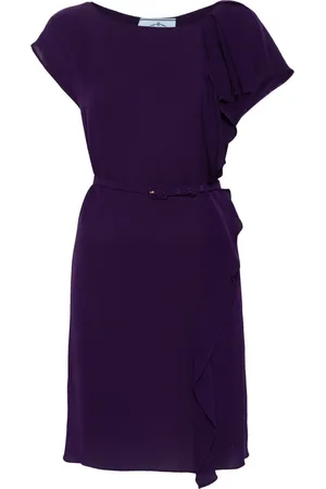 Prada 1990s draped silk dress