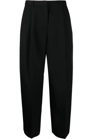 Jil Sander Pleated cotton-wool tailored trousers
