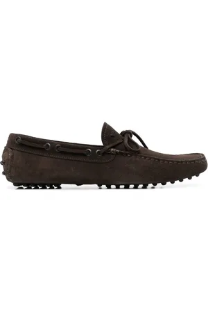 Emporio Armani Lace-up leather boat shoes