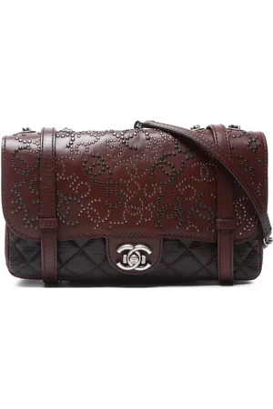 CHANEL 2014 CC-stud shoulder bag