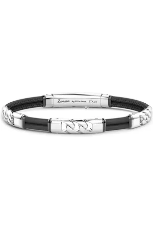 Zancan Engraved-logo bracelet