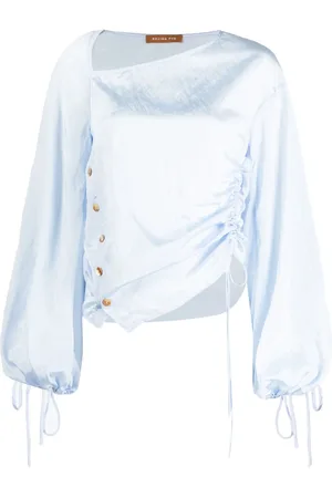 REJINA PYO Gathered-detail long-sleeve top
