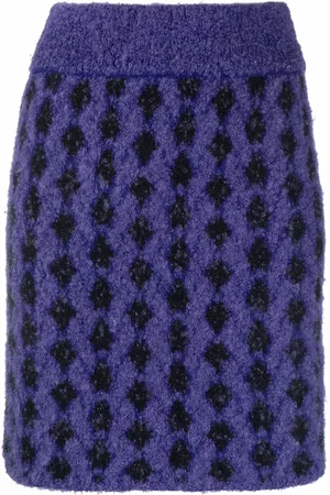 Issey Miyake 1980s high-waisted knitted skirt