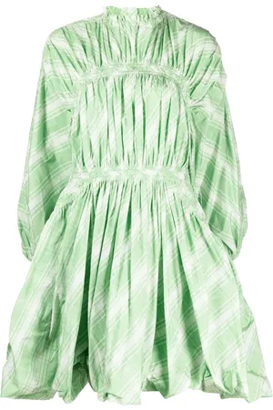 Jil Sander Plaid-check pattern minidress