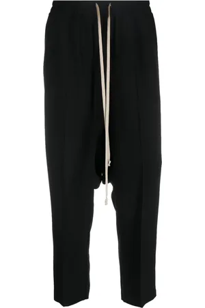 Rick Owens Drop-crotch cropped trousers