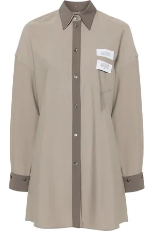 Rokh Logo-patch detachable-panels shirt