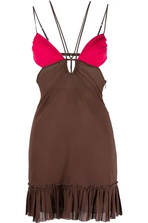 Nensi Dojaka Front keyhole minidress