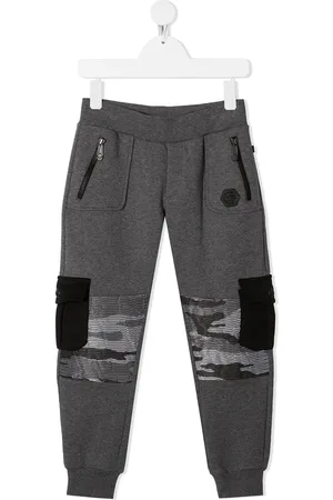 Philipp Plein Camouflage-patchwork track pants